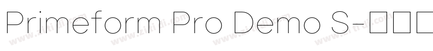 Primeform Pro Demo S字体转换